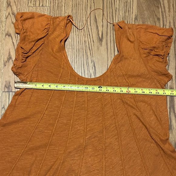 Free People We The Free New Star‎ Distressed Linen Top In Lions Maine - Picture 4 of 9